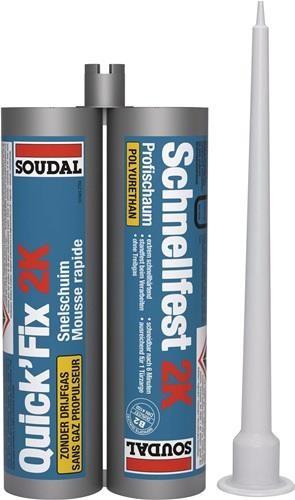 Produktbild Soudal Schnellfest 2K-PU-Schaum Doppelkartusche 210ml (210 ml)