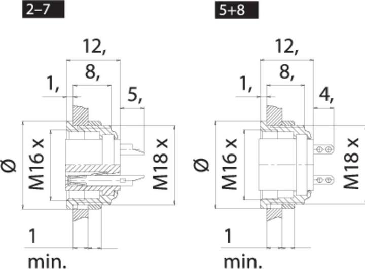 Actual product image Schubiger Binder 09 0474 702 08 Miniature circular connector flange socket Total number of poles: 8