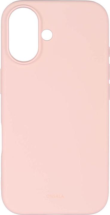 Actual product image Onsala Phone Case with Silicone Feel Chalk Pink - iPhone 16 (Apple iPhone 16)