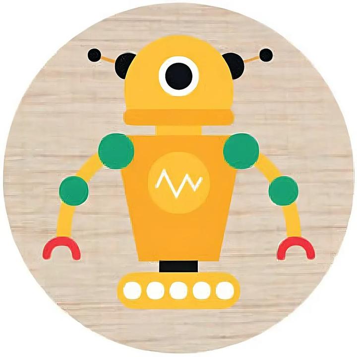 Actual product image Spielba Milk Tooth Can Robo