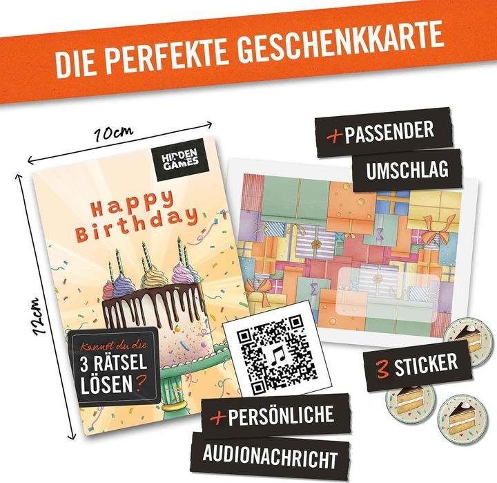 Produktbild Hidden Games Rätselhafter Geburtstag Rätselkarte (Deutsch)