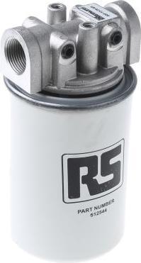 RS PRO Ingebouwd filter 65 l/min 10 Micron Display