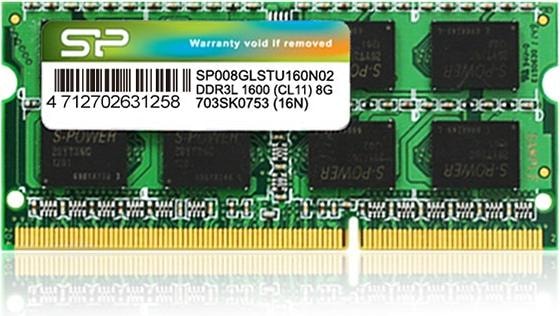 Silicon Power SP008GLSTU160N02 (1 x 8GB, 1600 MHz, DDR3L-RAM, SO-DIMM)
