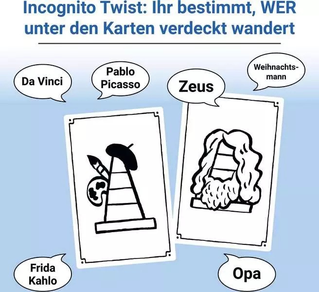 Produktbild Ravensburger 24685 That's not a hat - Incognito - Partyspiel, Kartenspiel für 3-8 Personen (Deutsch, Italienisch, Niederländisch, Französisch)