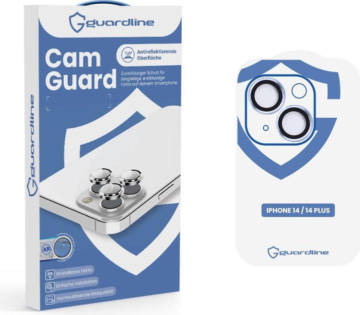 Actual product image Guardline CamGuard iPhone 14 / 14 Plus - Blue (1 pcs., Apple iPhone 14, Apple iPhone 14 Plus)