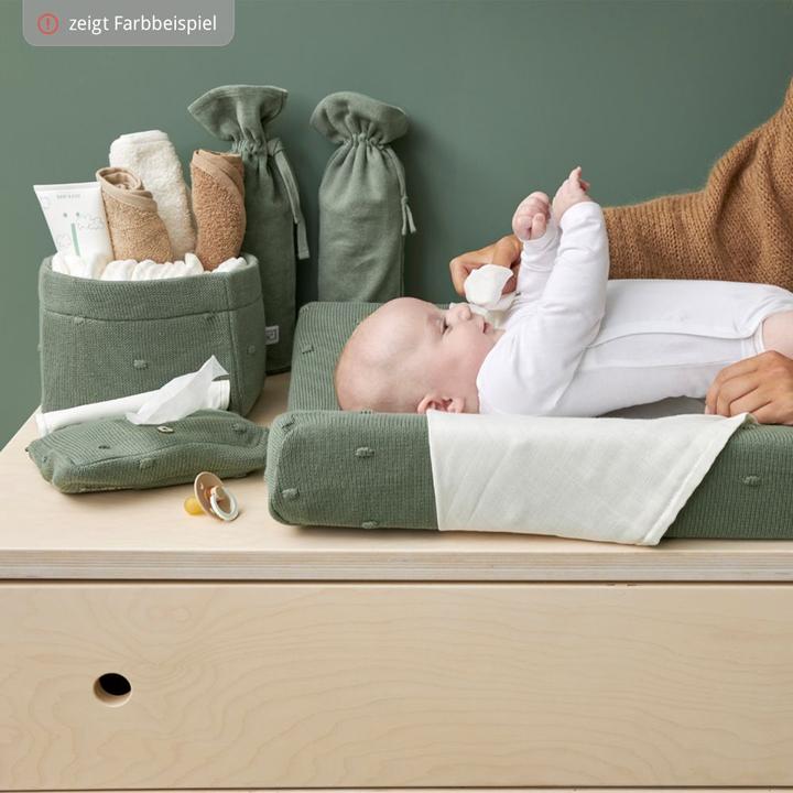 Image du produit Meyco Petit panier à langer small Mini Knots sable