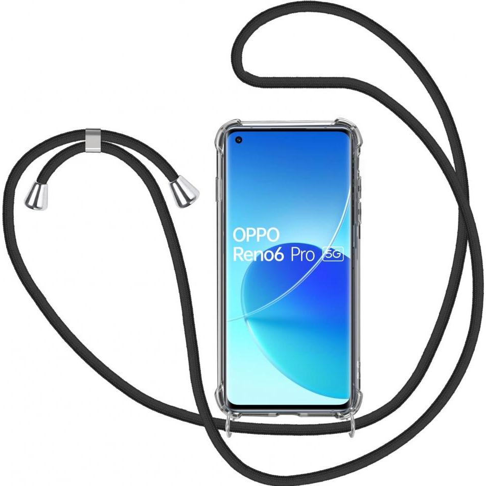 Screenguard Oppo Reno6 Pro 5G Loopster Necklace Hülle, Handykette, Transparent
