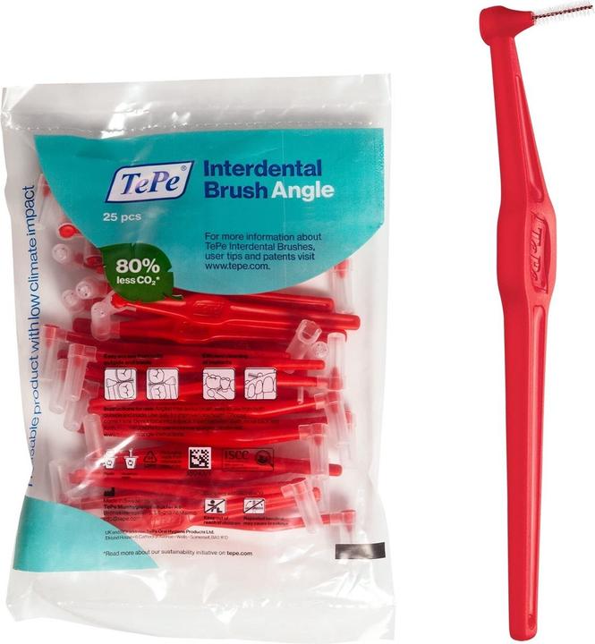 Actual product image TePe Angle interdental brush MULTIPACK (25 x, 2 mm)