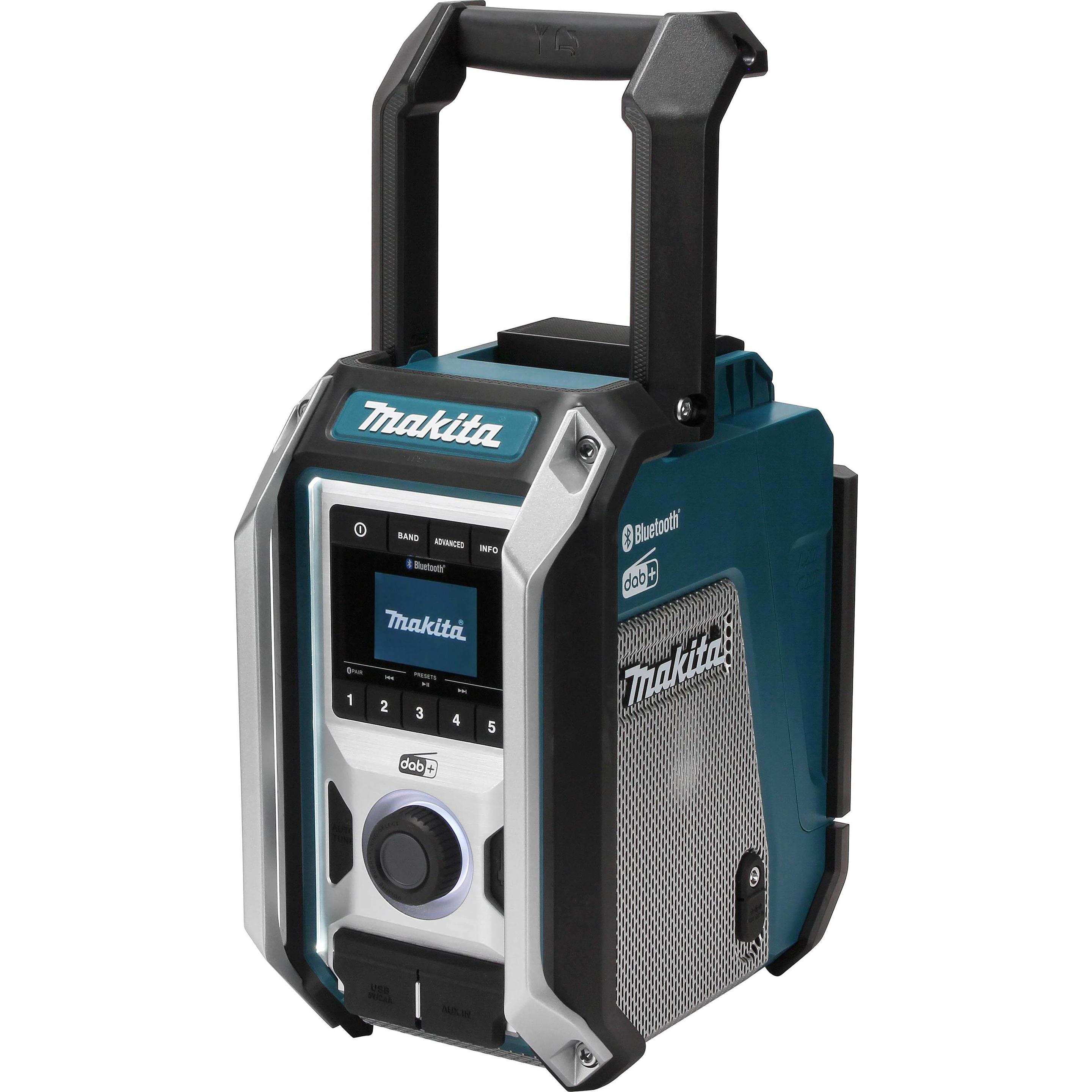 Makita DMR115 mit DAB, DAB+ und Bluetooth (DAB+, Bluetooth), Radio, Blau