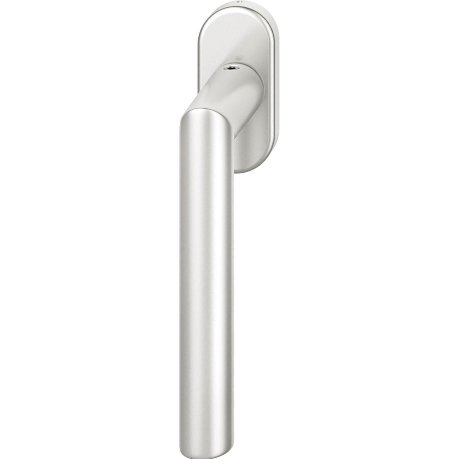 FSB, Türgriff + Fenstergriff, Fenstergriff 34 1076 ovale Rosette Griff universal Aluminium silber eloxiert (Türgriff)