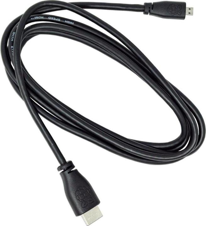 Produktbild Raspberry Pi Official cable Micro-HDMI to HDMI Black, 2m