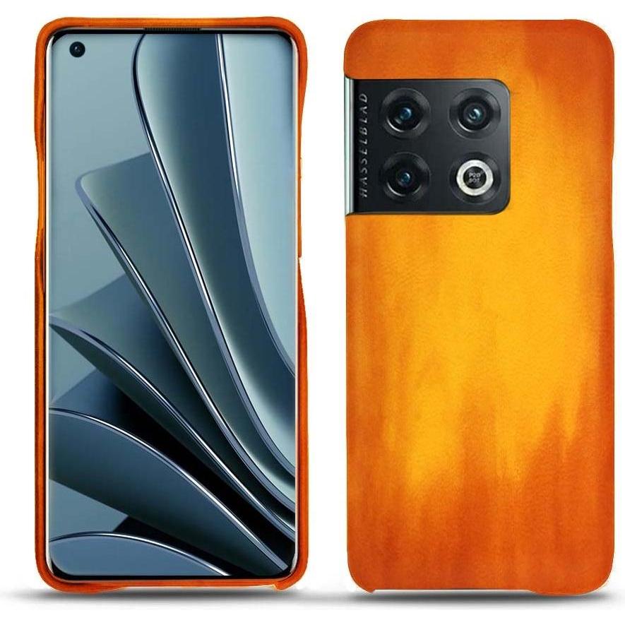 Noreve Lederschutzhülle (OnePlus 10 Pro), Smartphone Hülle, Orange