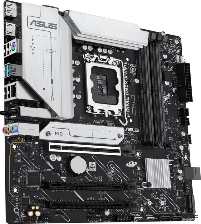 Productafbeelding ASUS MB PRIME B760M-A WIFI II (LGA 1700, Intel B760, Micro ATX (mATX))