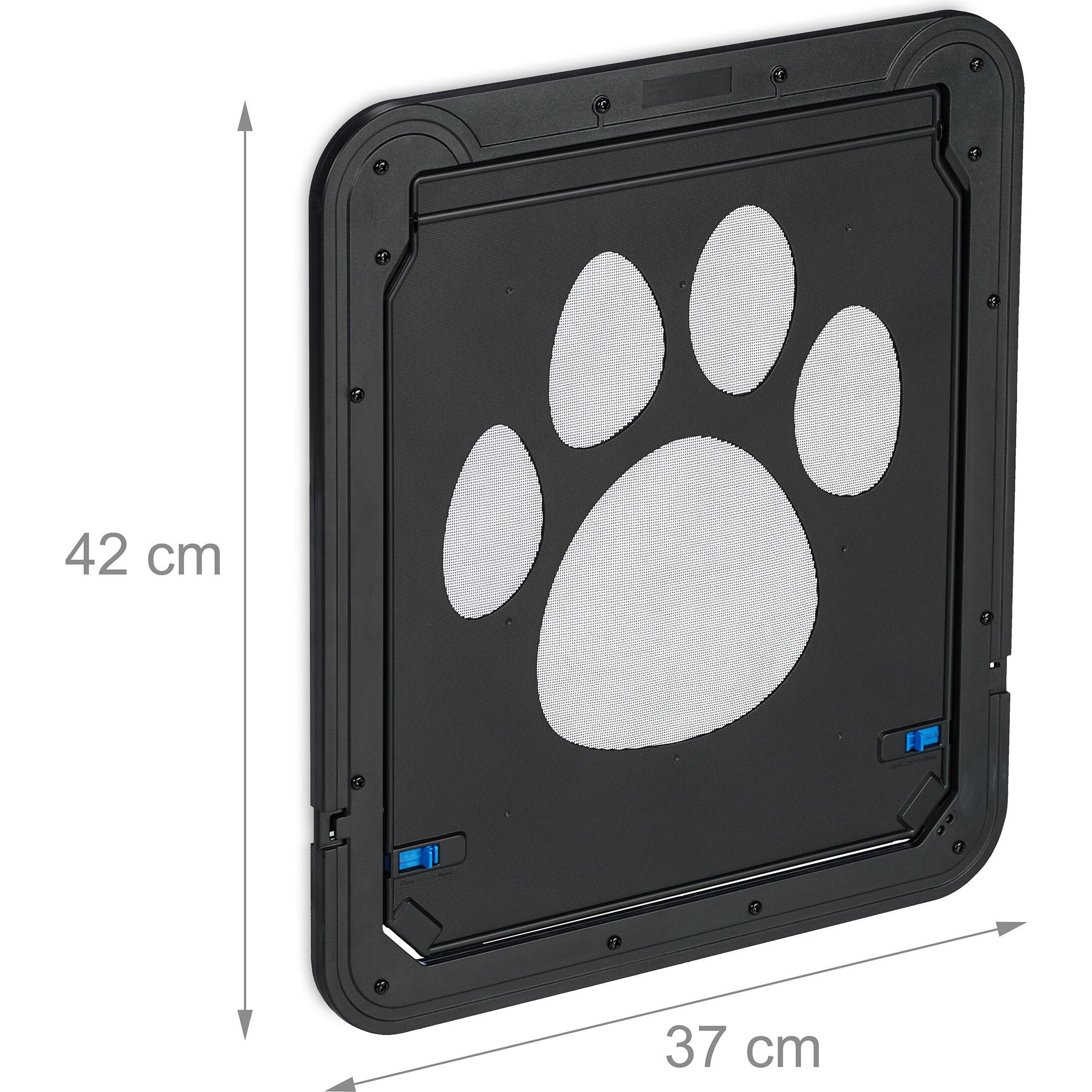 Thumbnail - Relaxdays Haustierklappe (Magnetische Katzenklappe), Katzentüre + Katzennetz