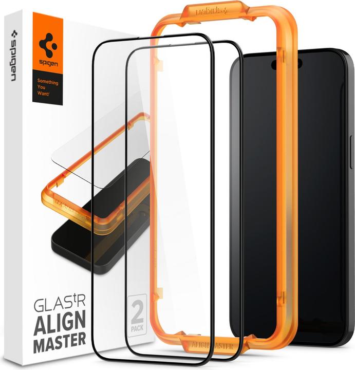 Actual product image Spigen AlignMaster Glas.tR (1 pcs., Apple iPhone 15)