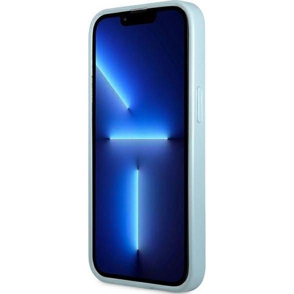 Thumbnail - Guess GUHCP13XPS4MB iPhone 13 Pro Max 6,7" niebieski/blue hardcase Saffiano 4G Small Metal Logo (Apple iPhone 13 Pro Max...
