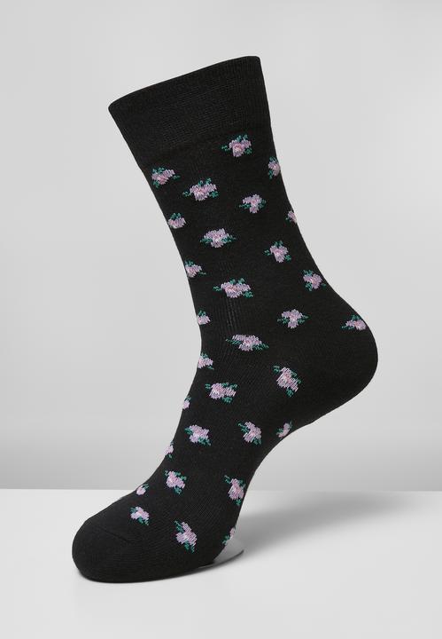 Immagine prodotto Urban Classics Calzini a fiori in filato riciclato 3-Pack (confezione da 3, 39 - 42)