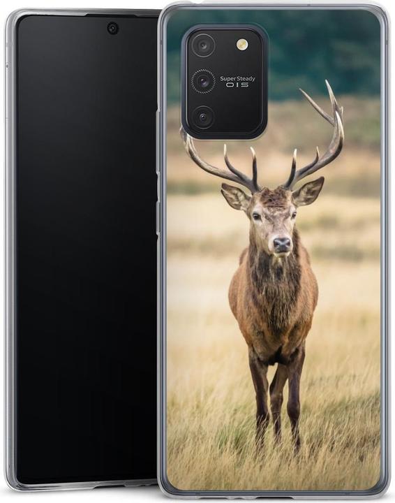 Produktbild DeinDesign Slim Case für Samsung Galaxy S10 Lite Silikon Hülle Ultra Dünn Handyhülle Hirsch Wald Wiese (Samsung Galaxy S10 Lite)