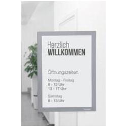 Magnetoplan, Zubehör Präsentieren, Inforahmen magnetofix, DIN A4, silber