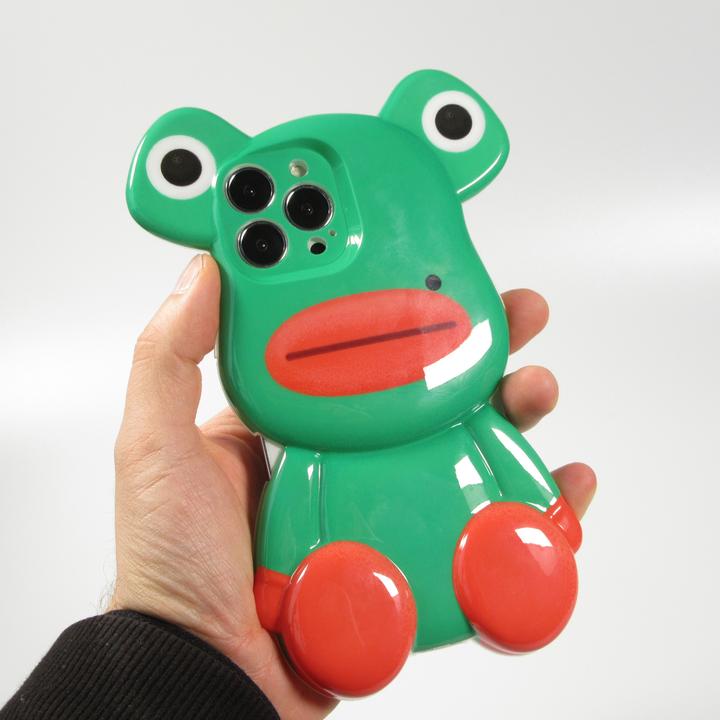 Actual product image PhoneLook Cover Funny 3D Frog with Moles (Apple iPhone 13 Pro Max)