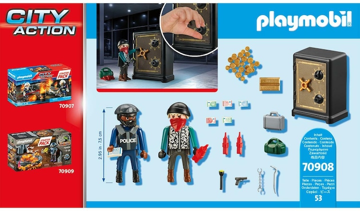 Image du produit Playmobil Starter Pack Casseur de coffre-fort (70908, Playmobil City Action)