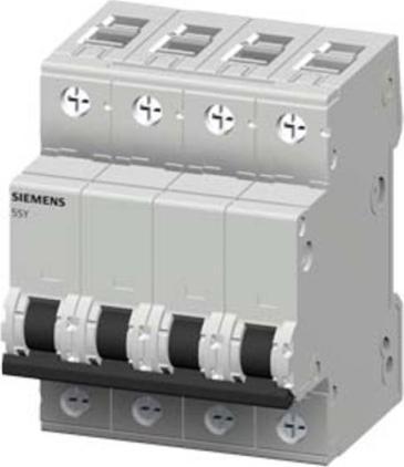 Actual product image Siemens SIEM 5SY6650-7 Circuit breaker 400V 6kA, 3+Npol. C, 50A, T=70mm