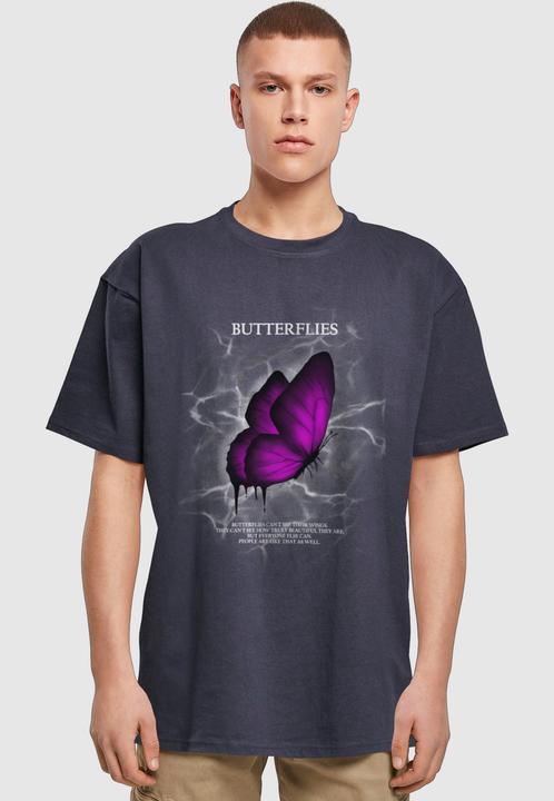 Produktbild Merchcode Butterflies Heavy Oversized Tee - 117179 (L)