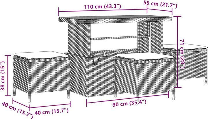 Produktbild vidaXL Harmoni
