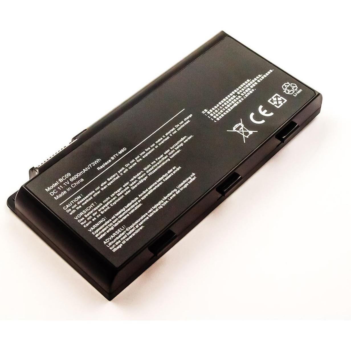 Thumbnail - AGI Akku kompatibel mit Medion MD98113 - Akku - 6.600 mAh (6600 mAh), Notebook Akku, Schwarz