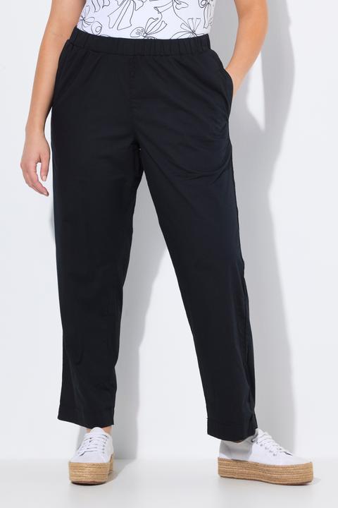 Produktbild Ulla Popken 7/8-Chinohose Ruby, Elastikbund, weites, gerades Bein (62)