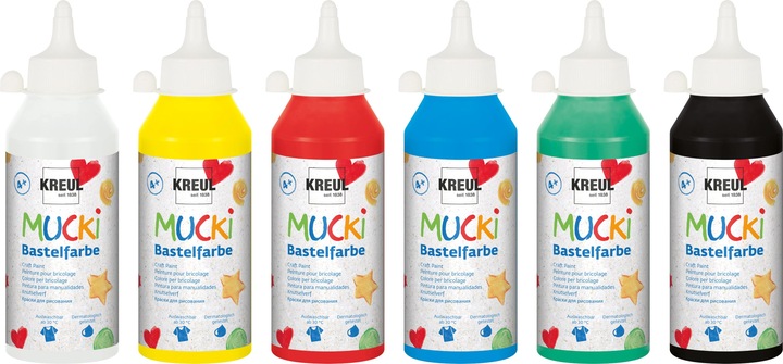 Produktbild Mucki Bastelfarbe (Gelb, 250 ml)