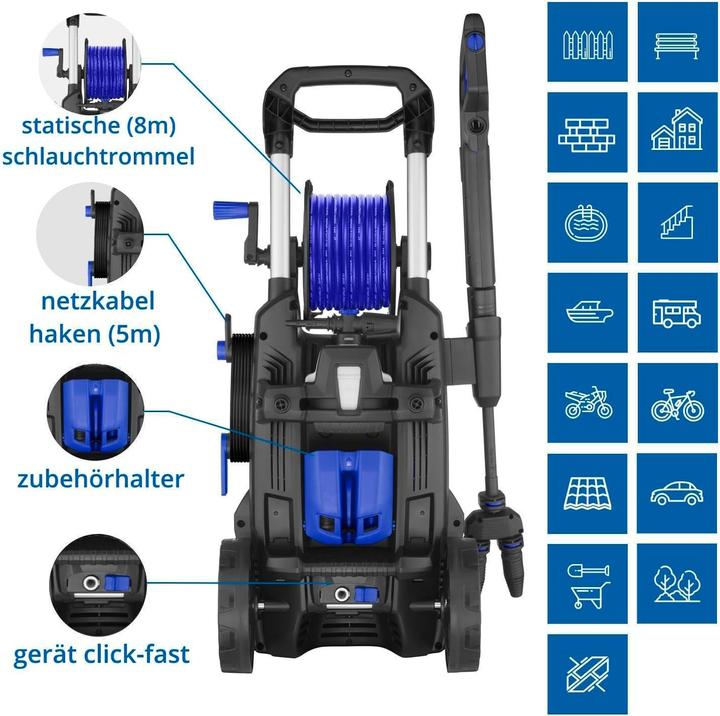 Actual product image AR Blue Clean Cold Water Pressure Washer with Dualtech System and Surface Cleaner (Electrical connection)