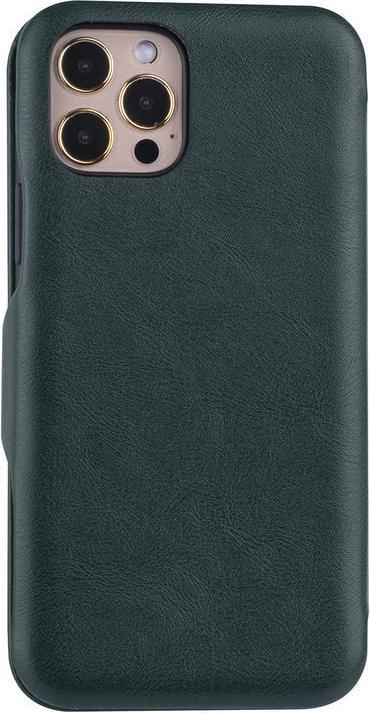 Produktbild UNIQ Accessory Book-Case Handyhülle Apple iPhone 12/12 Pro Veganes Leder Grün No.108 (Apple iPhone 12, Apple iPhone 12 Pro)