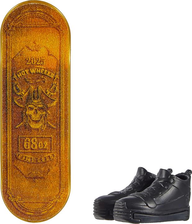 Actual product image Hot Wheels Skate Golden Fingerboard + Shoe