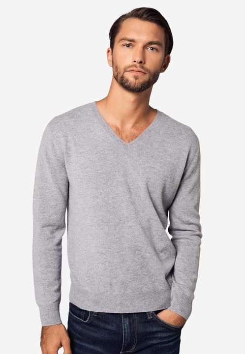 Produktbild Bellemere Pullover Solid V-Neck Merino Sweater (M)