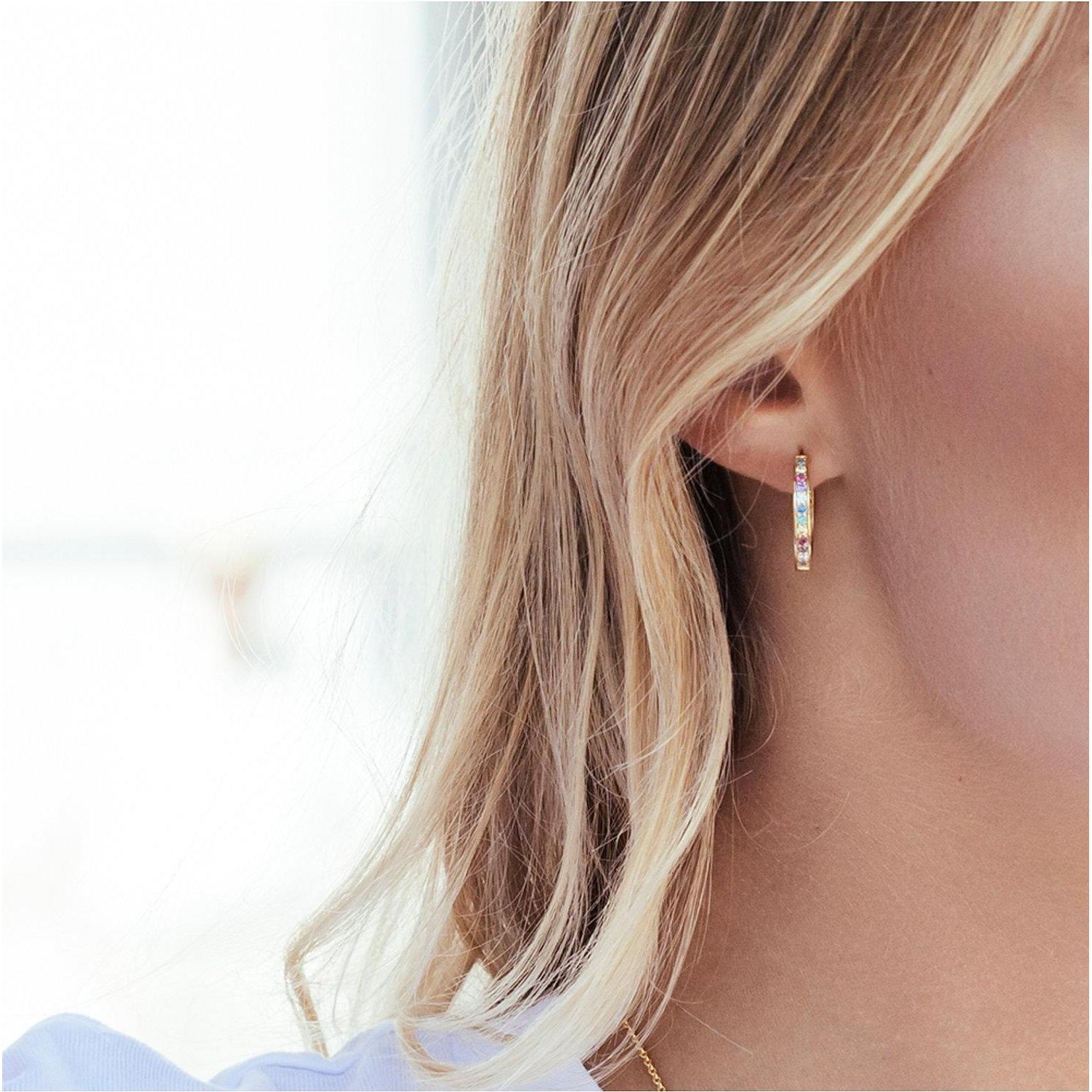 Thumbnail - Sif Jakobs, Ohrringe, Creolen, (925er Silber rhodiniert)