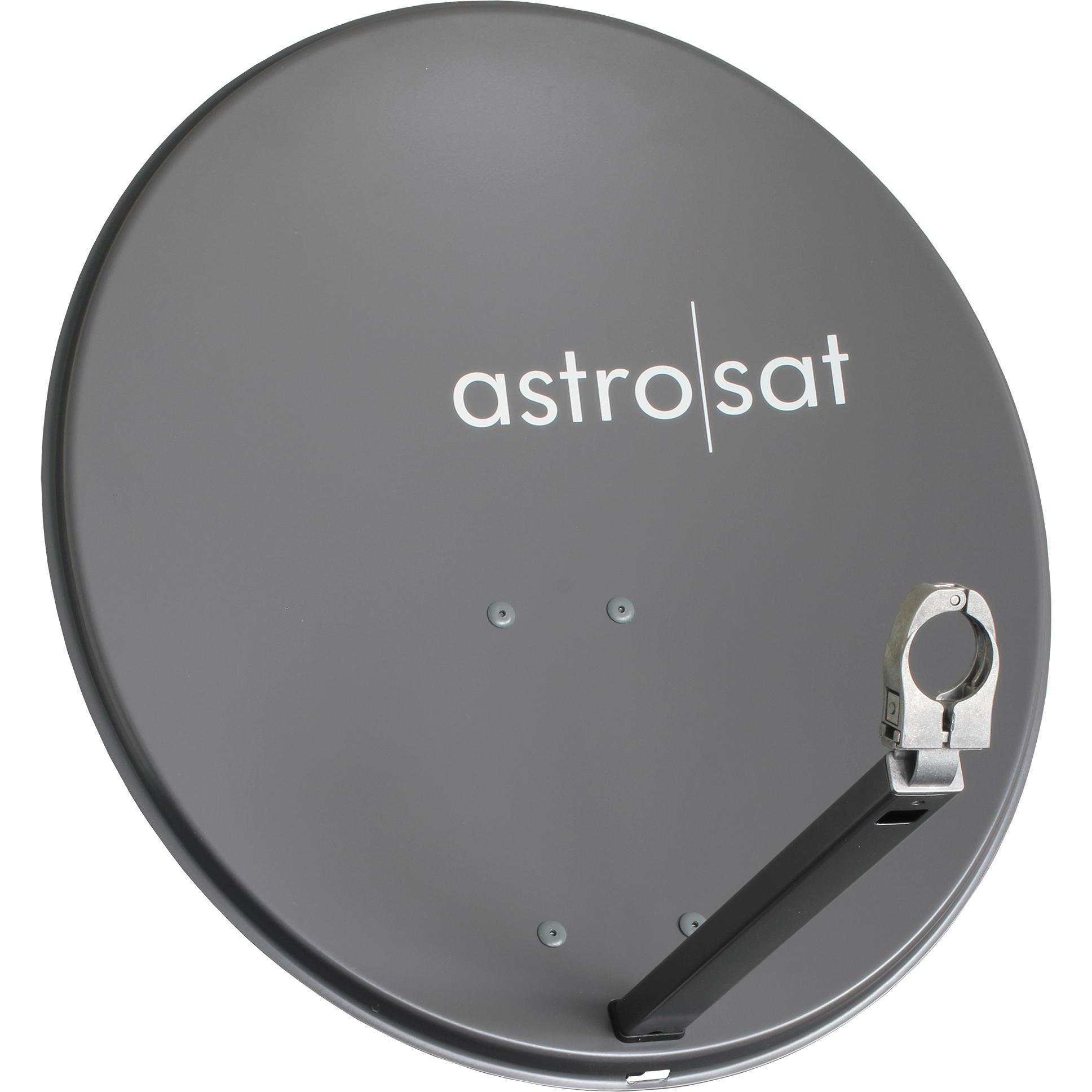 Astro Parabolantenne 60cm anthrazit AST 60 (Parabolantenne), SAT Spiegel + SAT Antennen, Grau