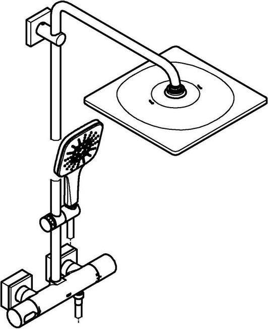 Actual product image Grohe Rainshower SmartActive 310 Duschsystem