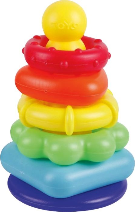 Actual product image Spielmaus SMB color ring pyramid, 6 pieces
