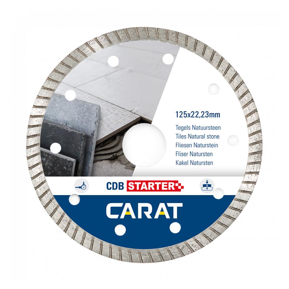 Carat, Zaagbladen, CDBS125300 Diamant-Fliesensägeblatt Cdb Starter 125x22, 23MM