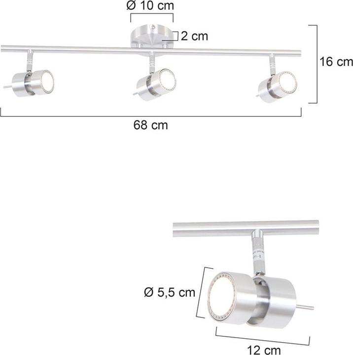 Produktbild Steinhauer Natasja (480 lm, GU10)
