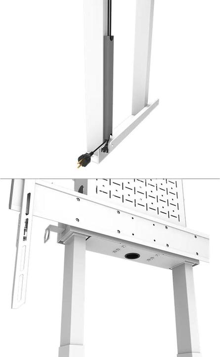 Immagine prodotto Neomounts Supporto da parete motorizzato con scatola di immagazzinaggio da 10 cm Ruote VESA 100x100 fino a (110 kg, 55" - 100")