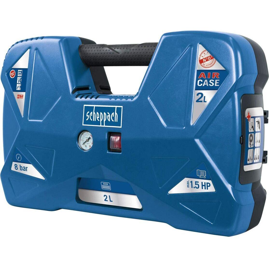 Scheppach, Compressore, Valigetta del compressore (8 bar, 2 l)