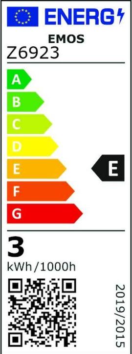 Label énergétique Emos LED Kühlschranklampe ST26 / E14 / 2,3 W (25 W) / 255 lm / Neutralweiss (E14, 255 lm, 1 x)