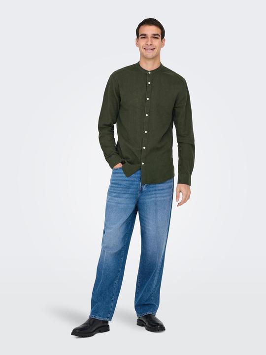 Produktbild Only & Sons Onscaiden Life Ls Solid Linen Mao Noos (XS)