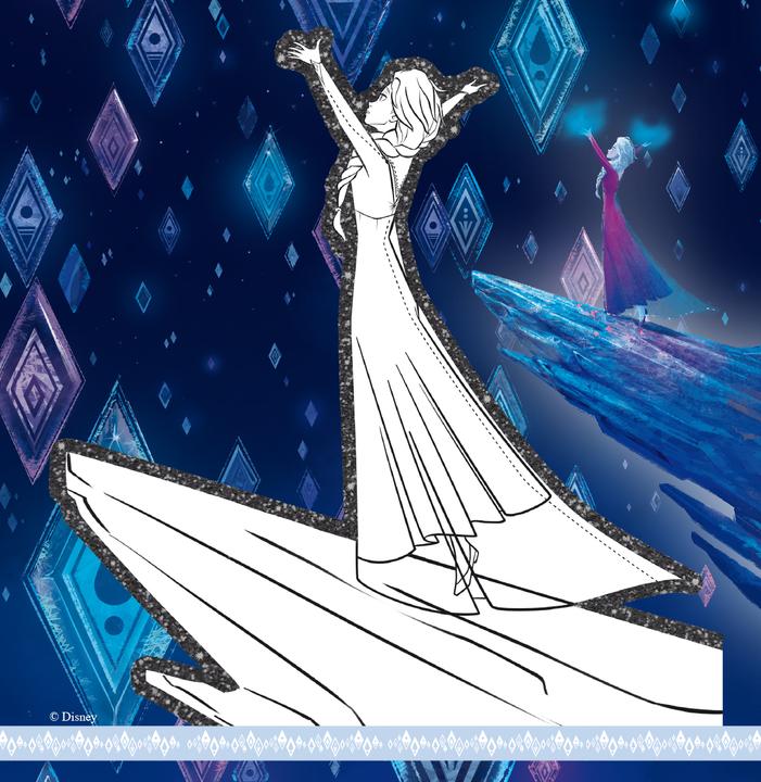 Actual product image Panini Disney Frozen 2: My Glitter Coloring Pad
