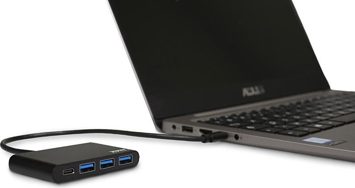 Actual product image Port Designs USB-C hub (USB-C, 3 Ports)