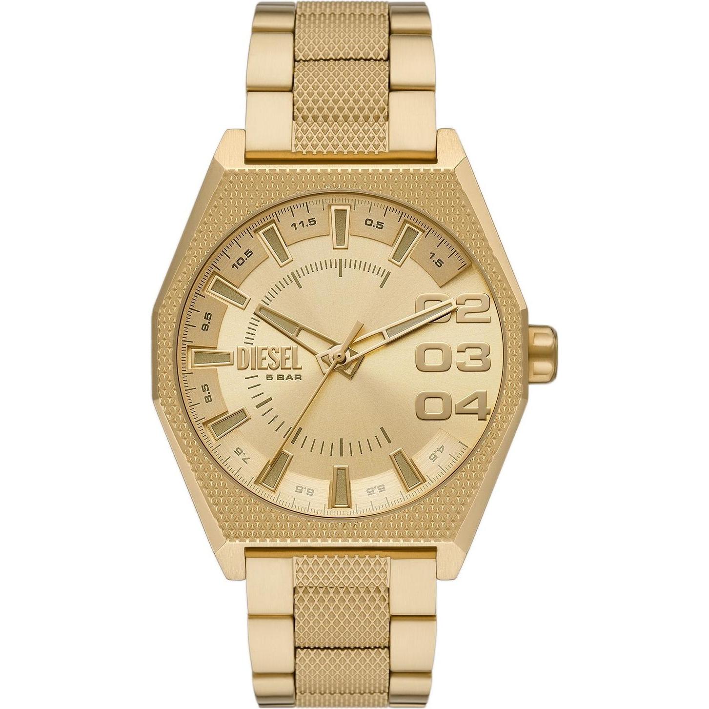 Diesel, Orologio da polso, Scraper, Oro, (Cronografo, 43 mm)