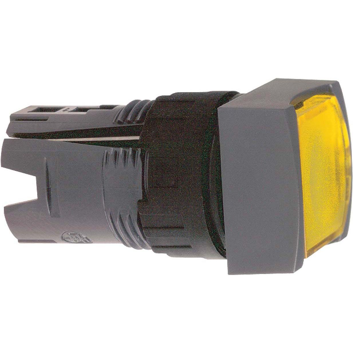 Schneider Electric Pushbutton 16mm Illum SquareFlush Yellow, Taster + Schalter, Gelb