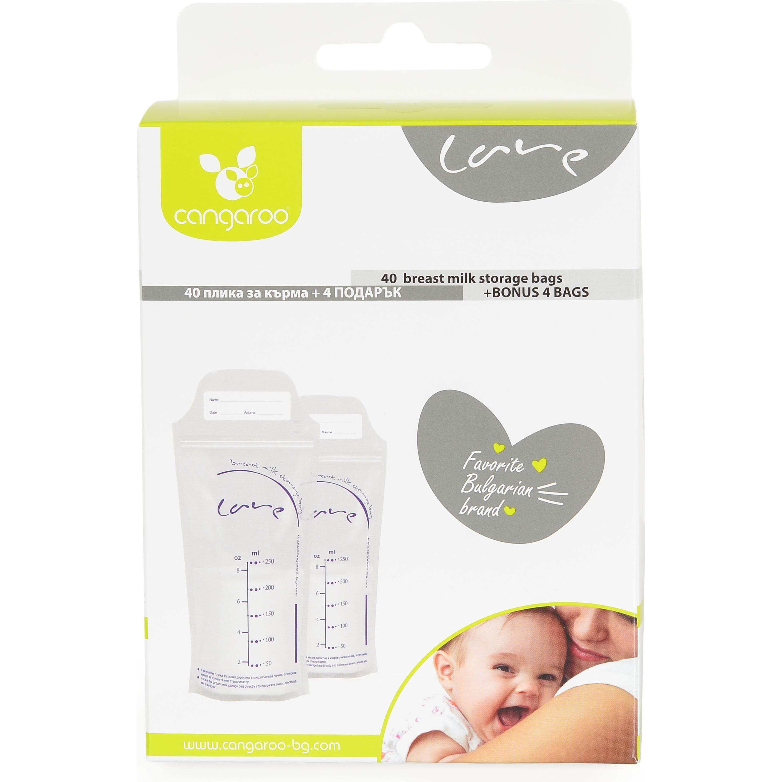 Thumbnail - Moni, Babynahrungsbehälter, Cangaroo Milchtüten 40 + 4 Stück 250ml